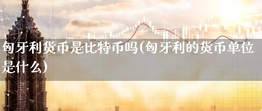 匈牙利货币是比特币吗(匈牙利的货币单位是什么)_https://www.xlyzjpj.com_币圈资讯_第1张