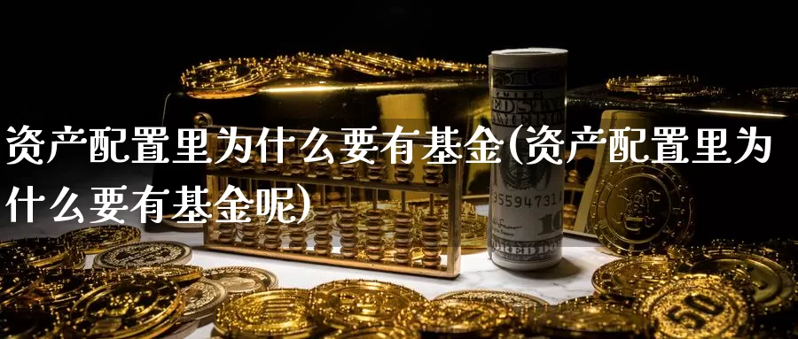 资产配置里为什么要有基金(资产配置里为什么要有基金呢)_https://www.xlyzjpj.com_玻璃期货_第1张